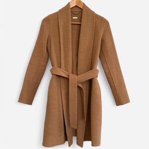 Massimo Dutti Camel Belted Trench Coat